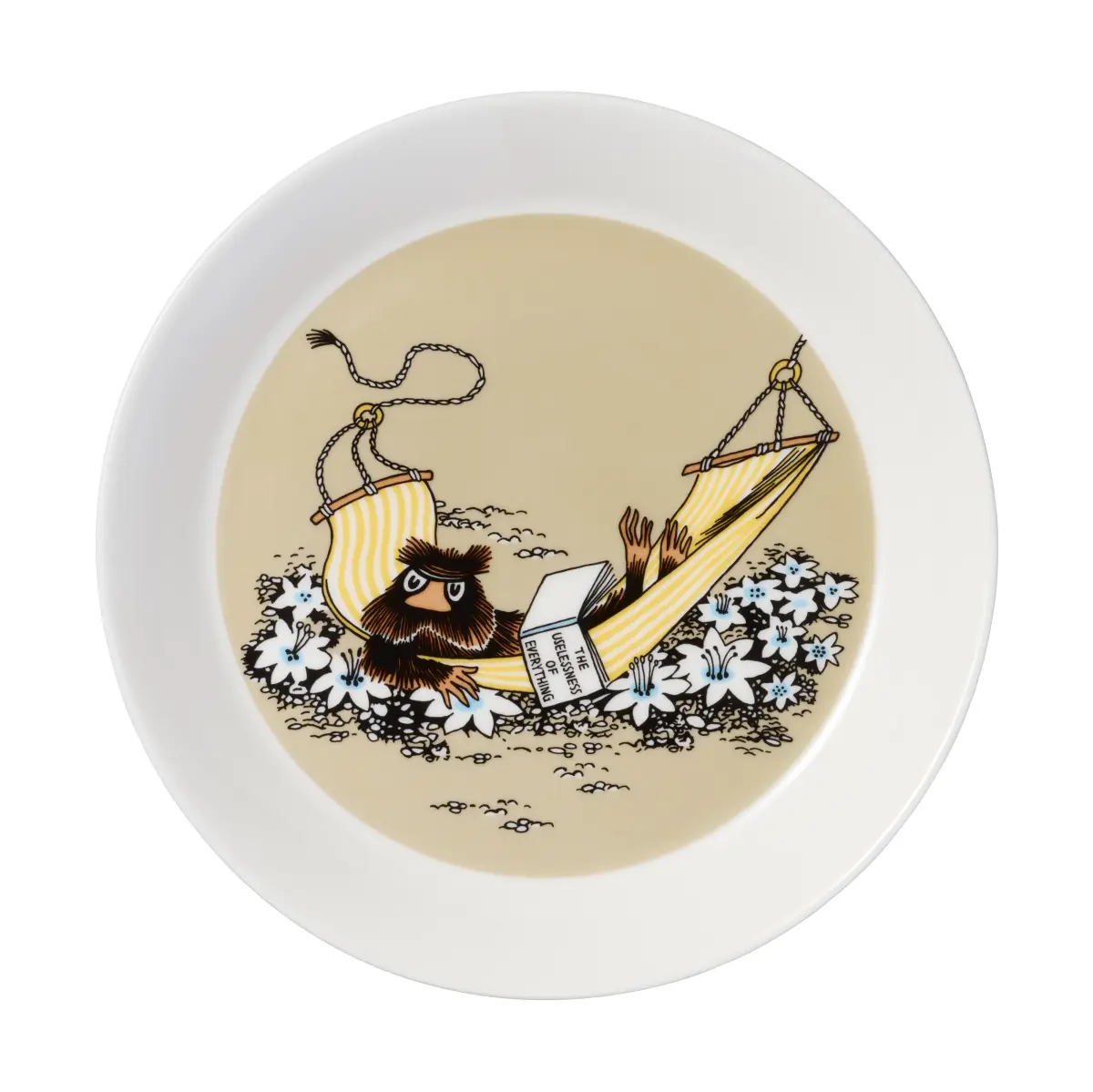 The Muskrat Mumintallerken Ø19 cm, Beige