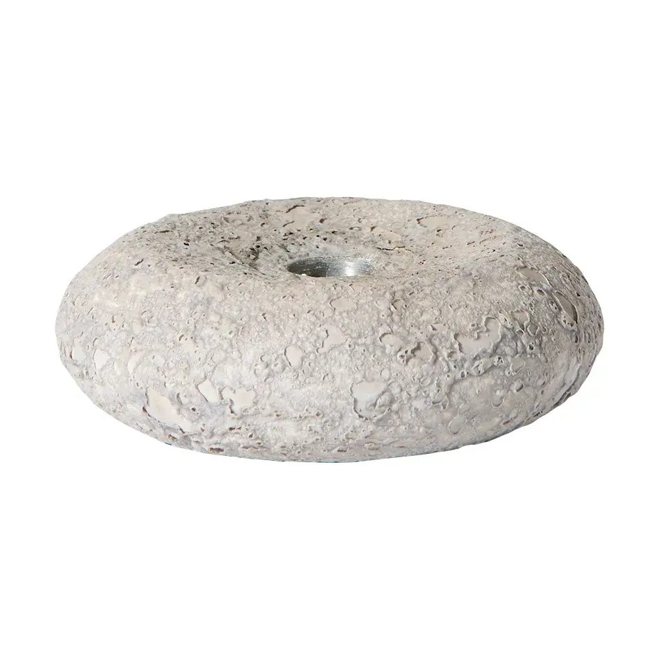 Luna lysestake, Grey, Ø13x4,8 cm