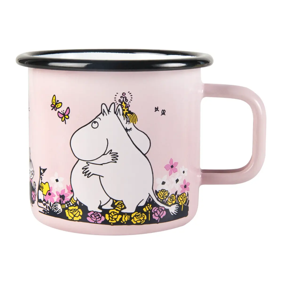 Mummi emaljekopp klem 37 cl, Rosa