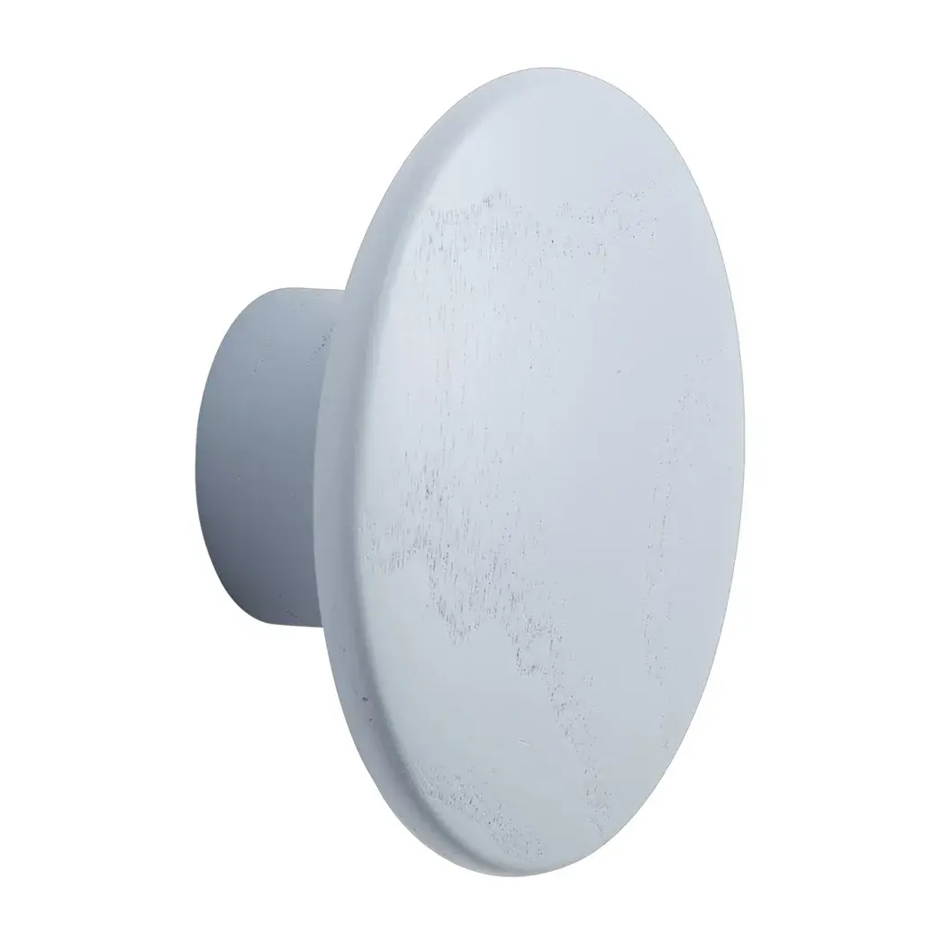 Dots wood krok light blue, Ø 6,5 cm
