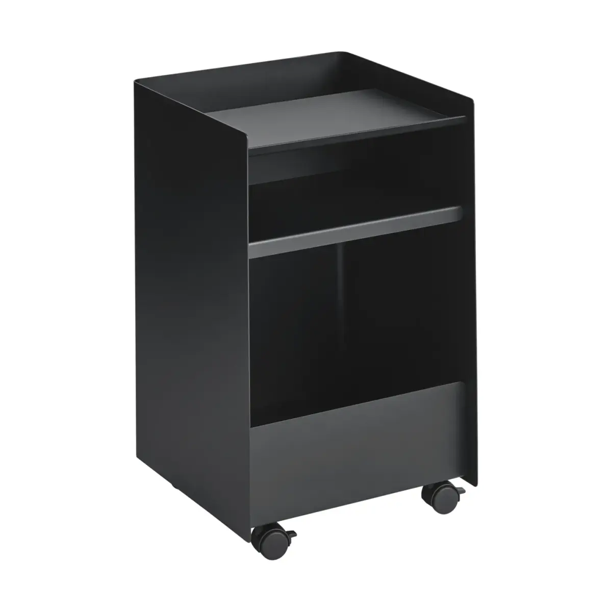 Folded Trolley tralle åpen, Black, 37,4x61,5x37,2 cm