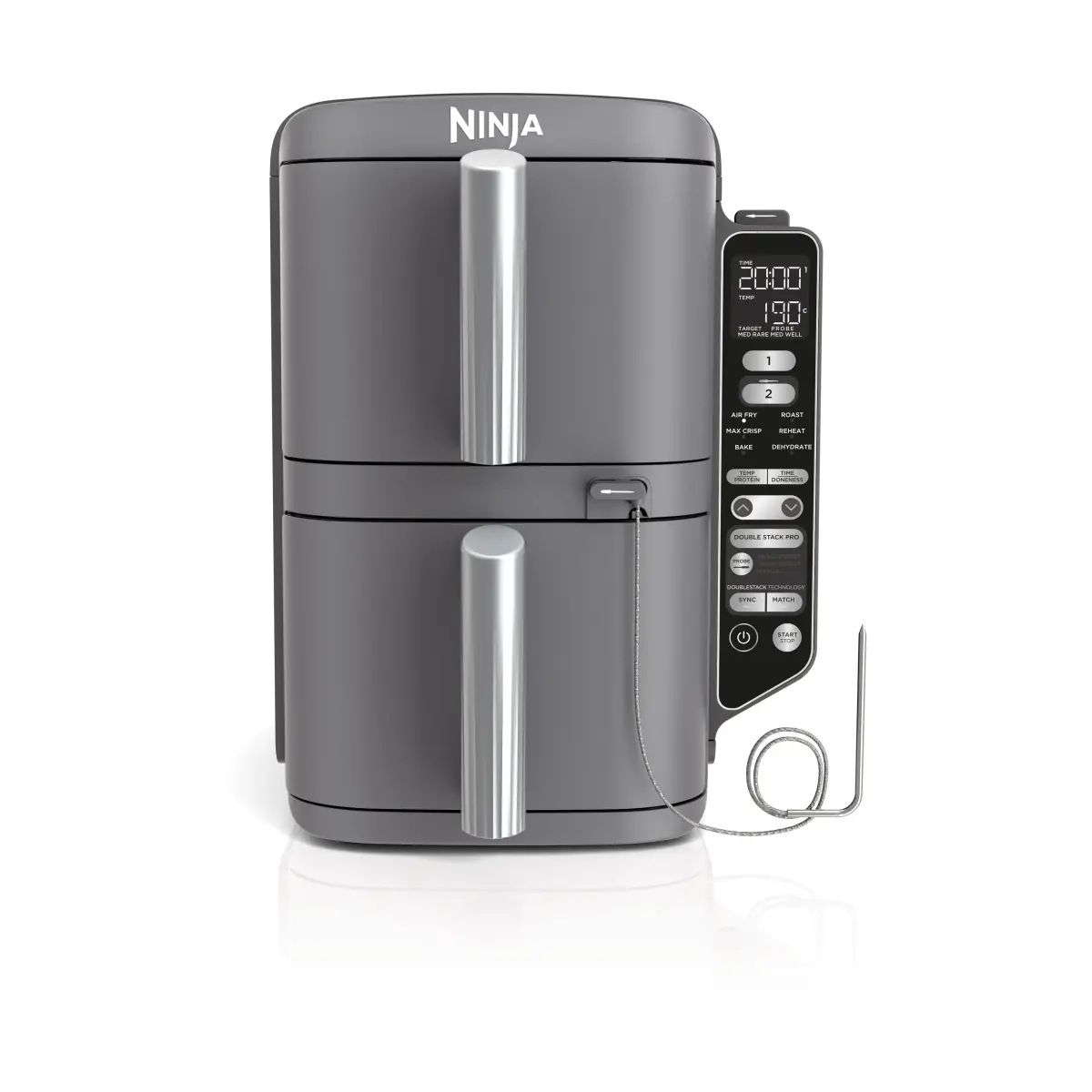 Ninja Air Fryer SL451EU stacked dual zone XL 9,5 L, Svart