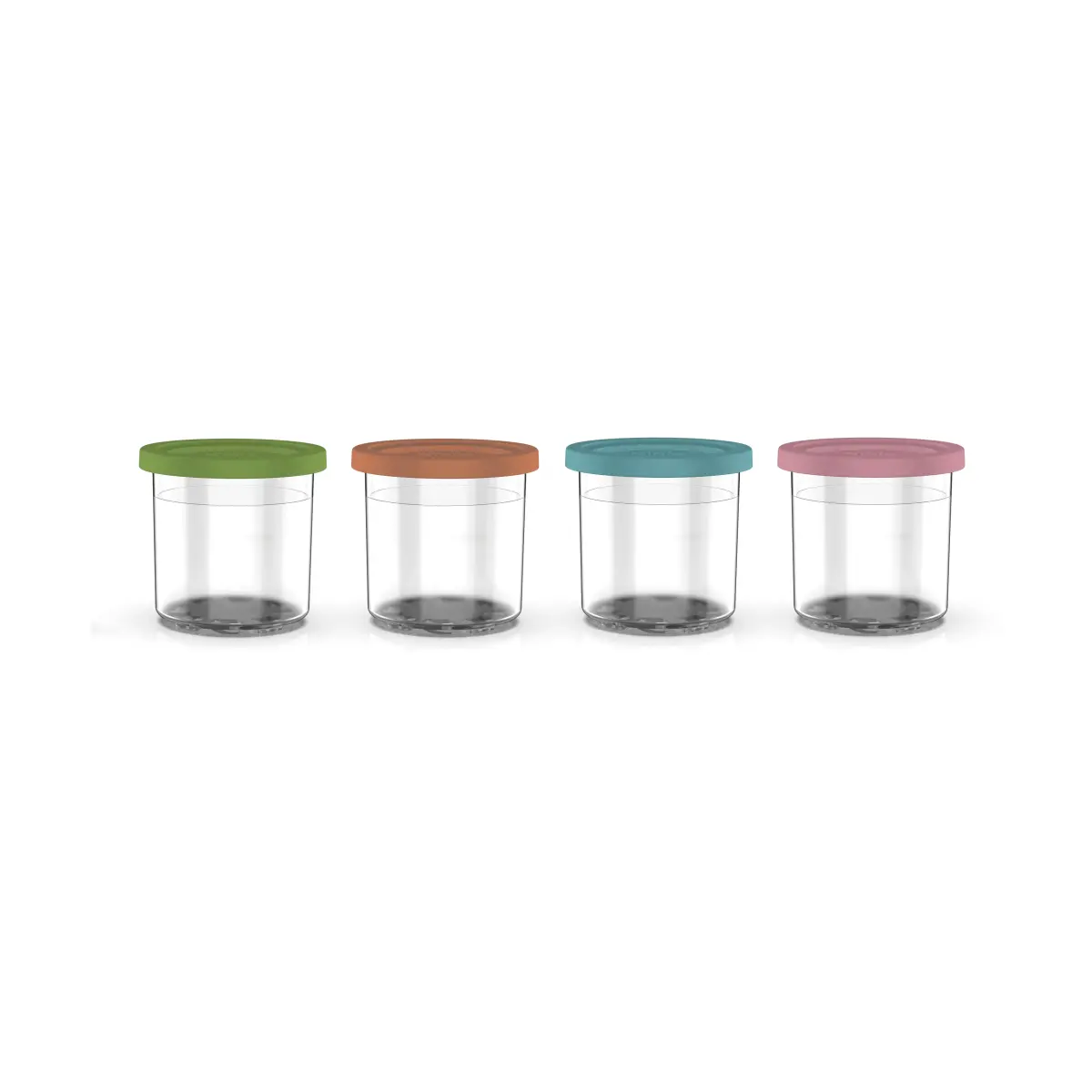 Ninja CREAMi 4 ekstra kopper 470 ml for NC300EU, Blå/rosa/grønn/brun