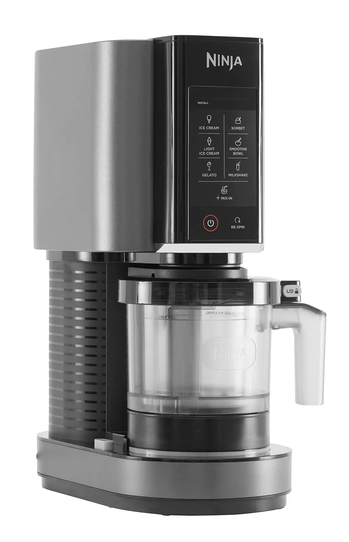 Ninja CREAMi NC300 iskremmaskin, Rustfritt stål-svart