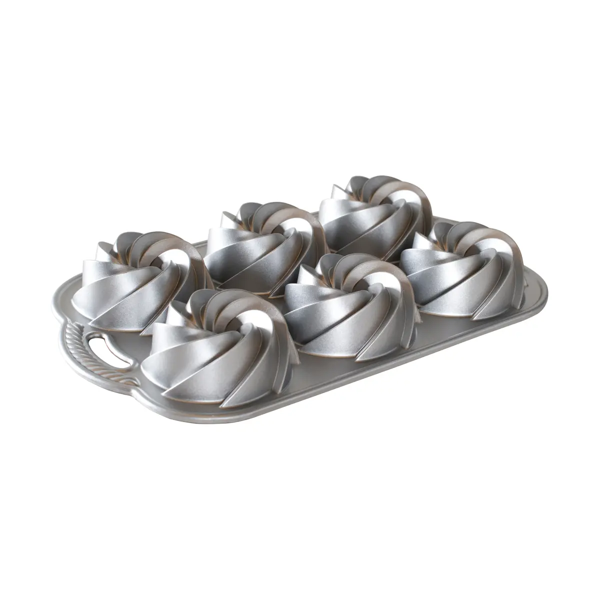 Nordic Ware Heritage bundtlette kakeform, Silver