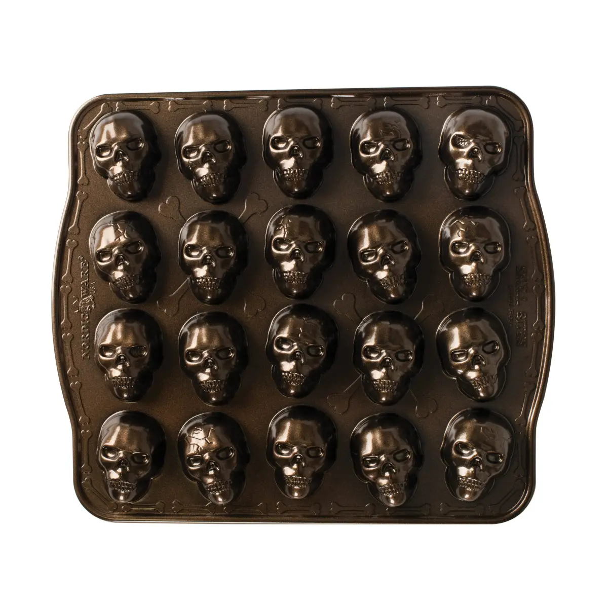 Nordic Ware Skull Bites kakeform, Bronse