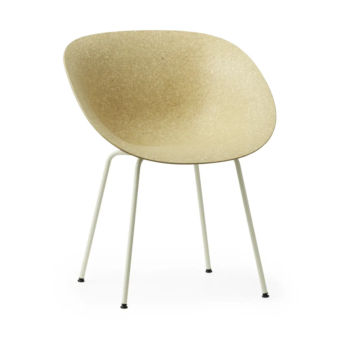 Mat Armchair karmstol, Hemp-cream steel