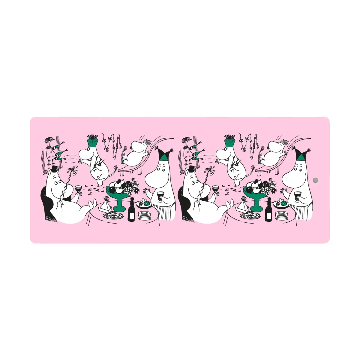 Moomin 80 serveringsbrett 17x40 cm, Rosa