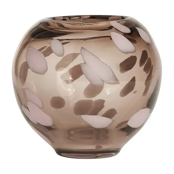 Jali vase small 13 cm, Smoke
