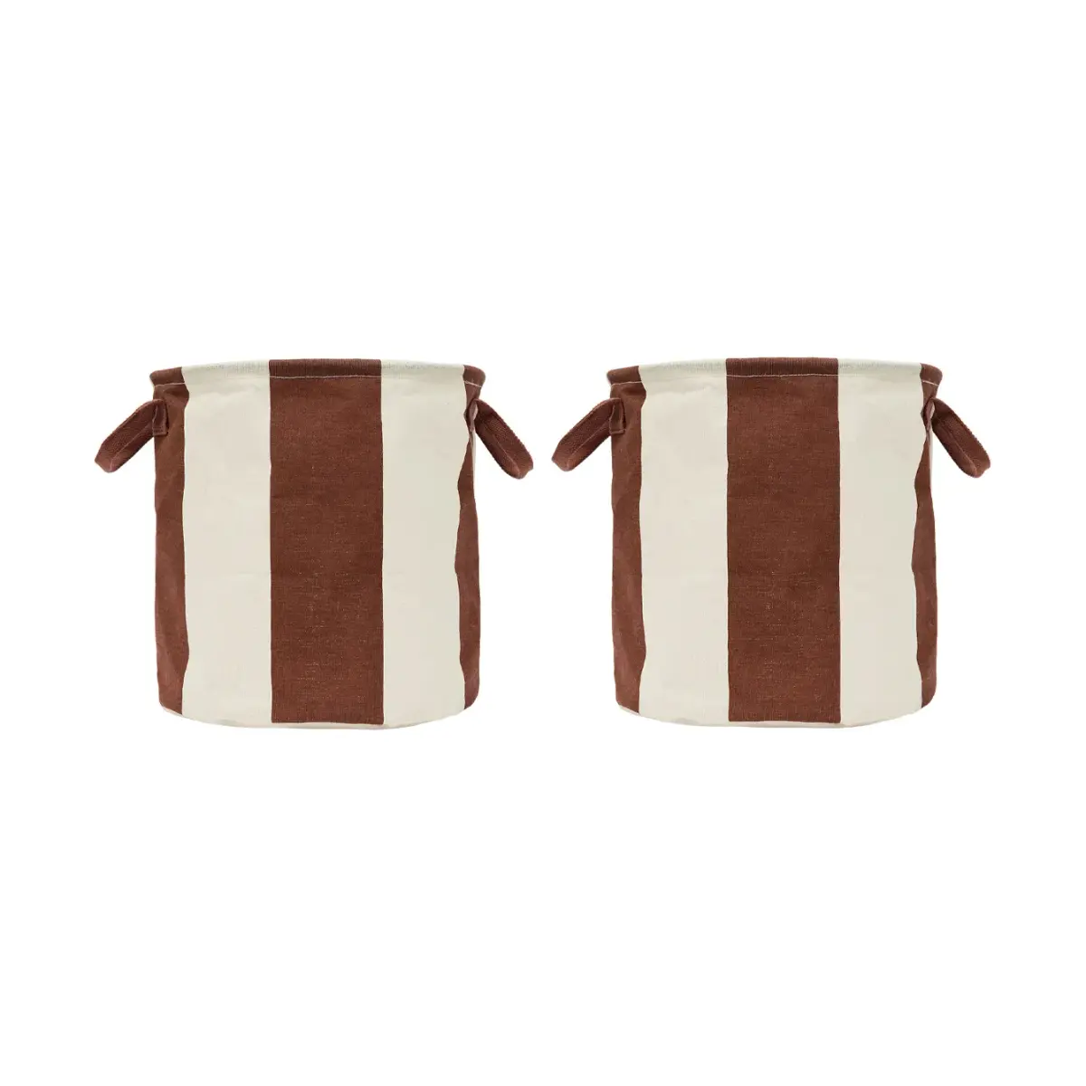 Kara oppbevaringskurv medium Ø32x32 cm 2-pakning, Nutmeg