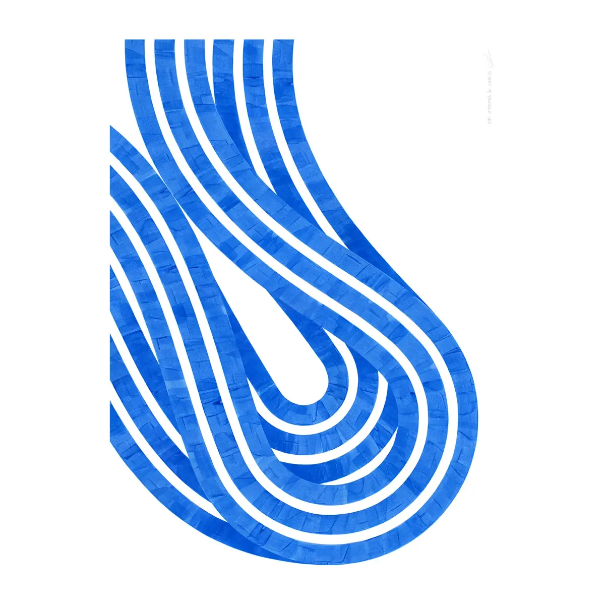 Entropy Blue 02 plakat, 30 x 40 cm