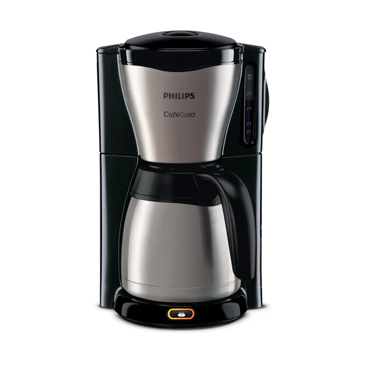 Café Gaia kaffetrakter termokanne HD7548/20, Black