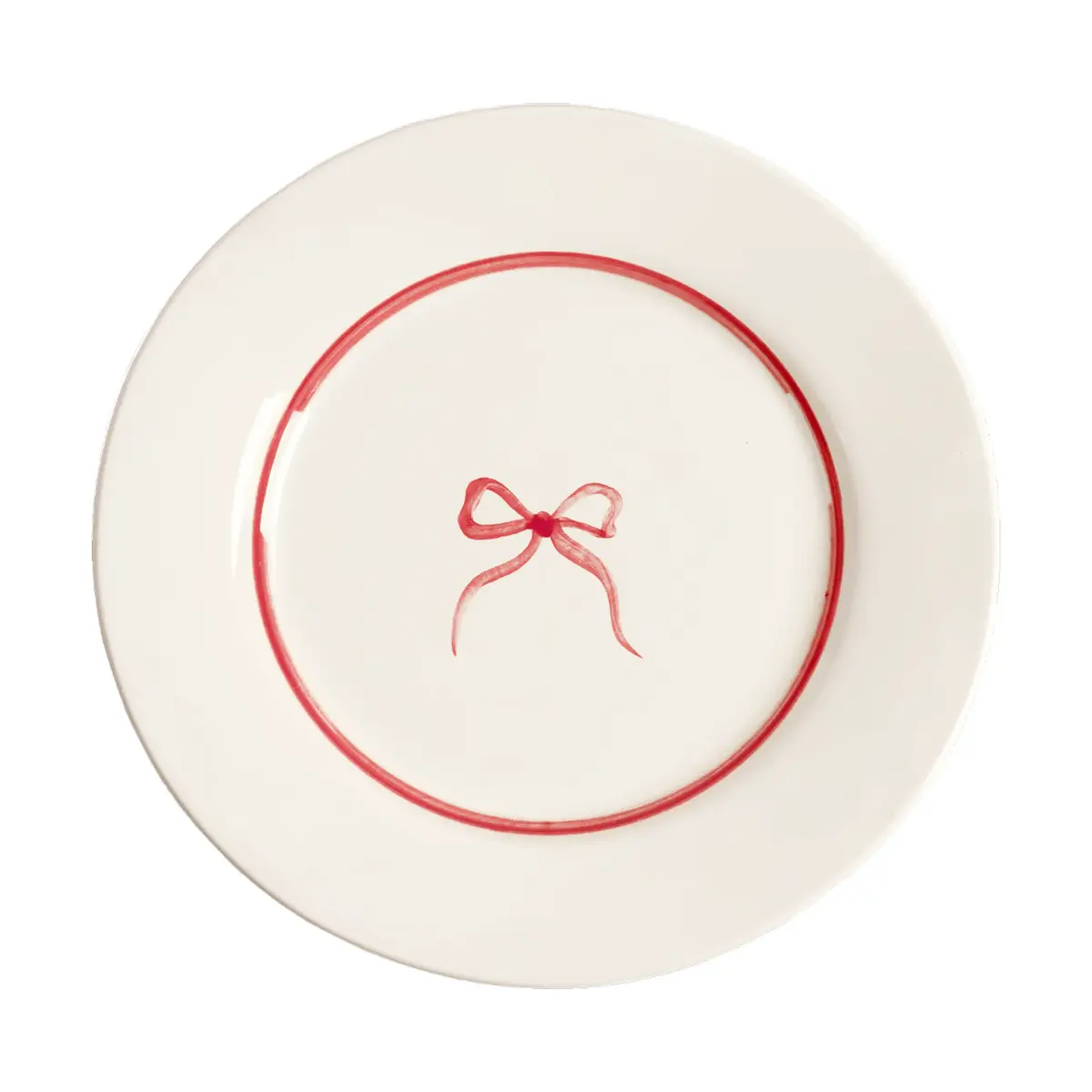 Bow salatttallerken, Dark Pink, 22 cm