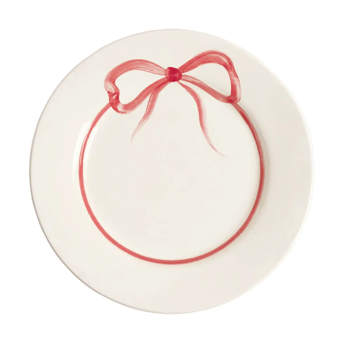 Bow tallerken, Dark Pink, 28 cm