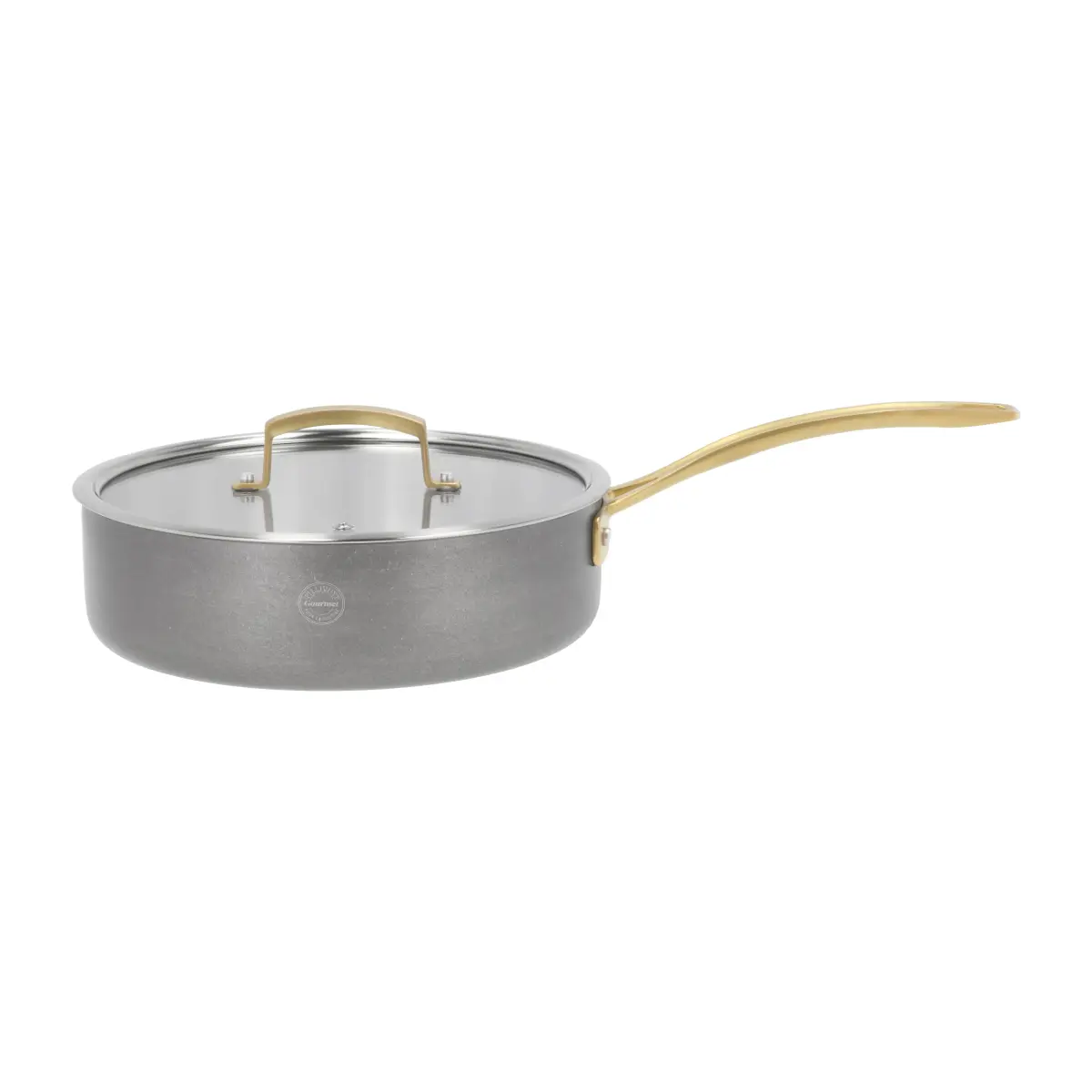 Durance traktørpanne med lokk Ø 24 cm, Rustfritt stål