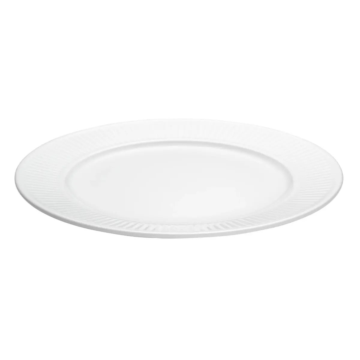 Plissé tallerken Ø 26 cm, Hvit