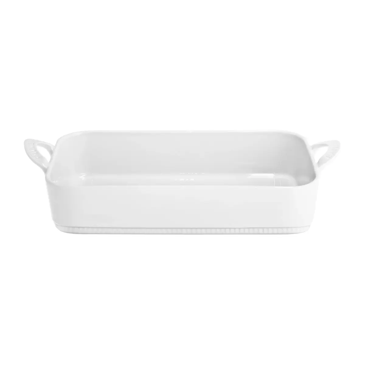 Toulouse ildfast form hvit, 18 x 31 cm