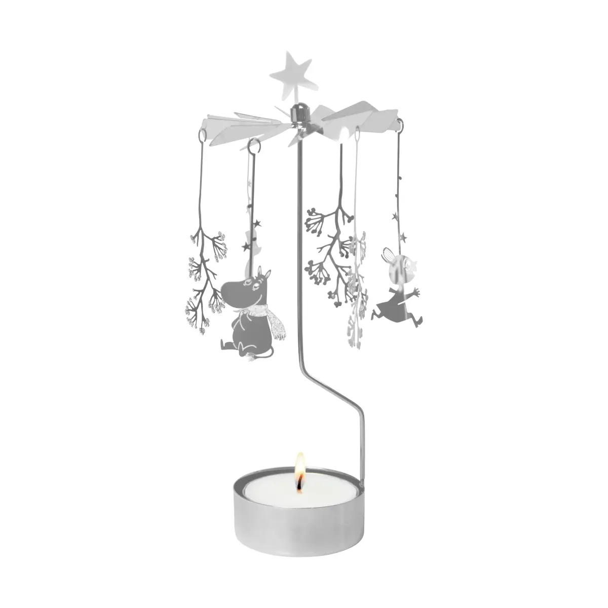 Mumin englespill XL, First snow, silver
