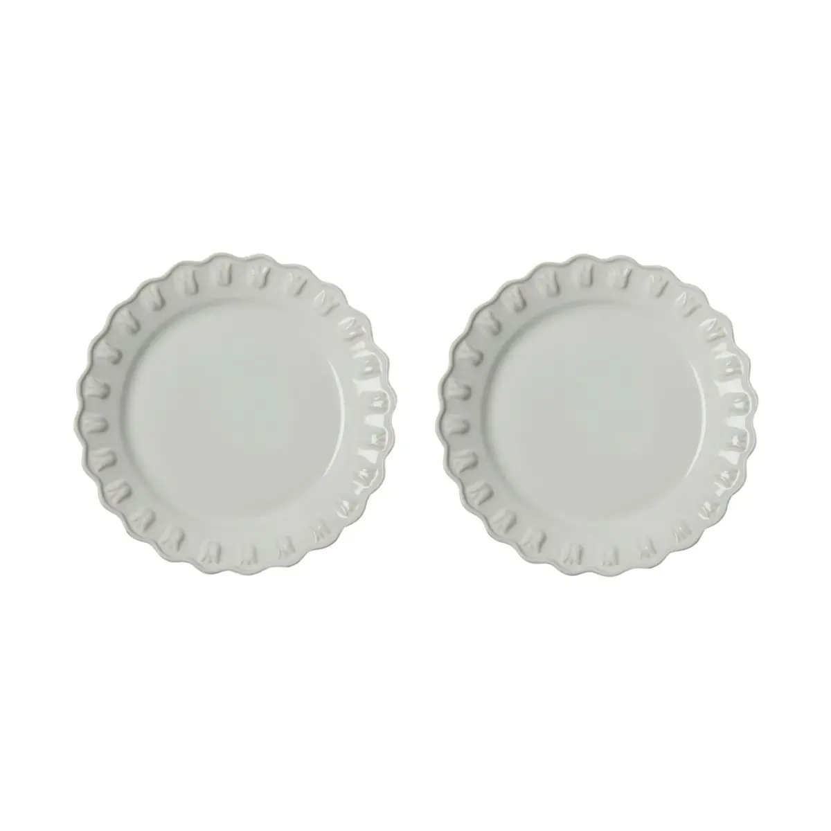 Tulipa tallerken Ø20 cm 2-pack, White