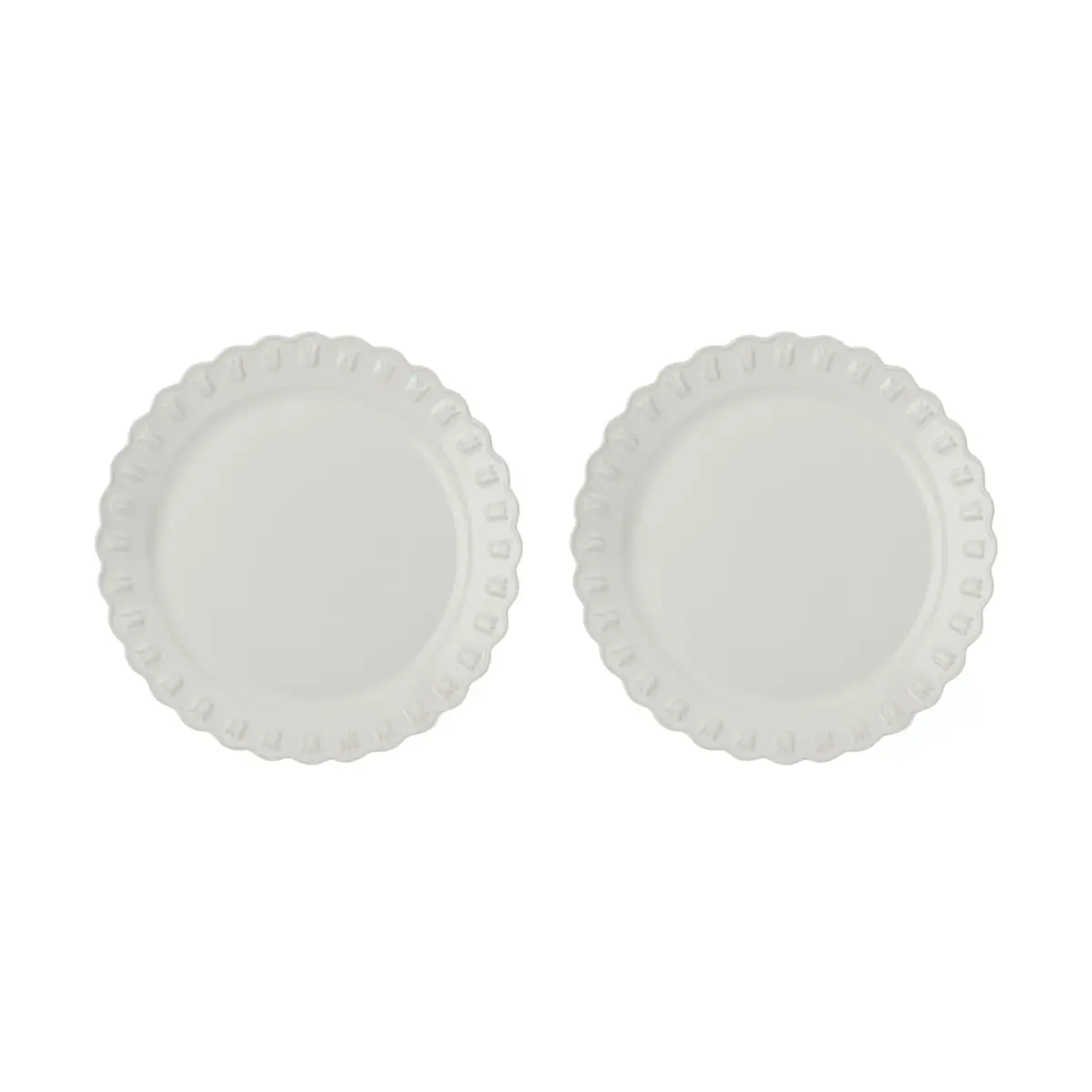 Tulipa tallerken Ø26 cm 2-pack, White