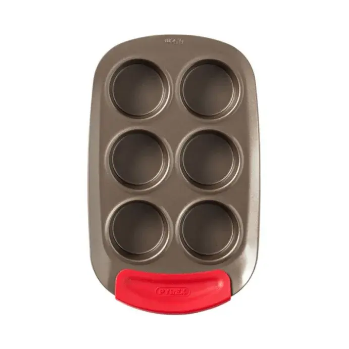 Pyrex Asimetria muffinsform, Silikon, rektangulær, 6 muffins