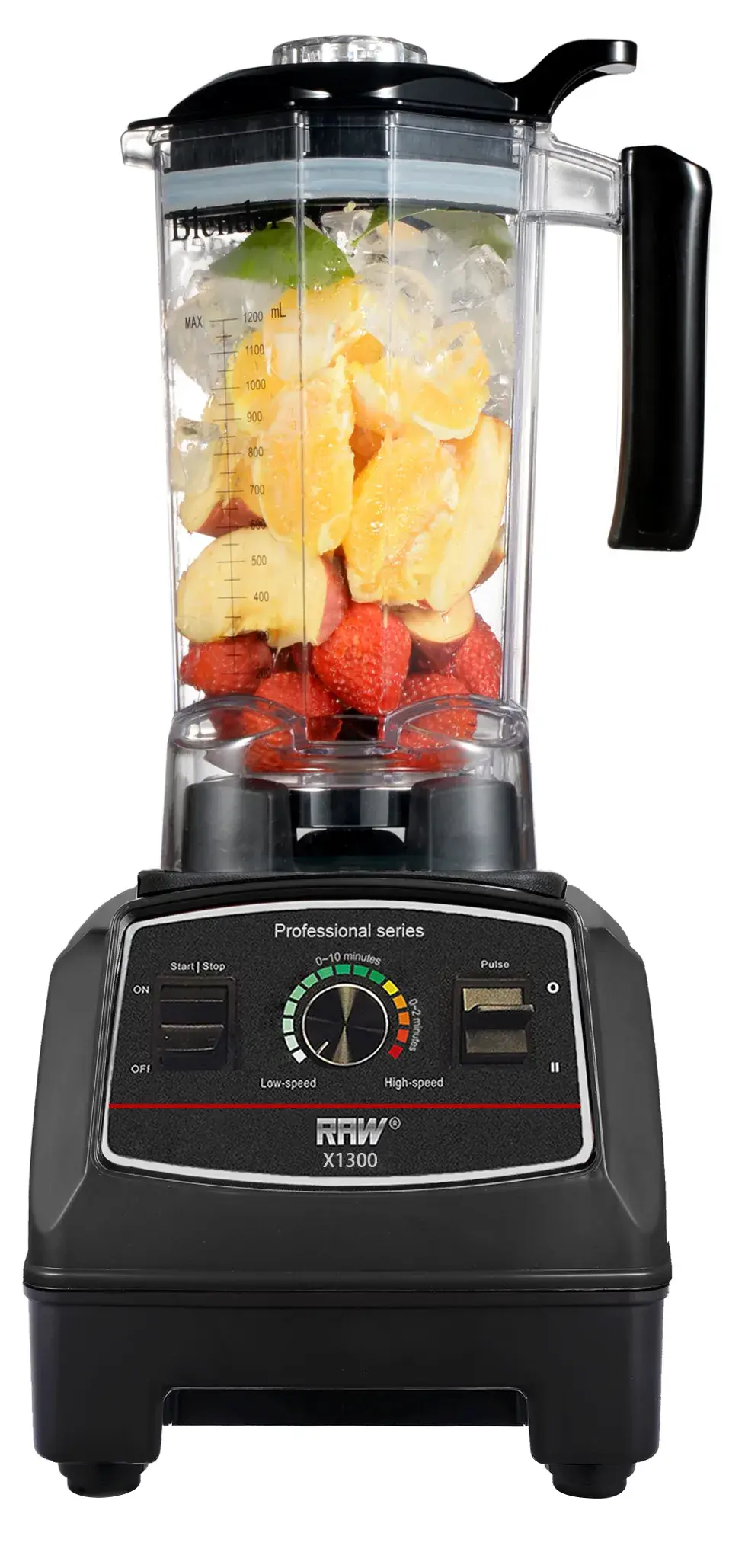 Blender X 1300 1,8HP 1,2 L, Svart