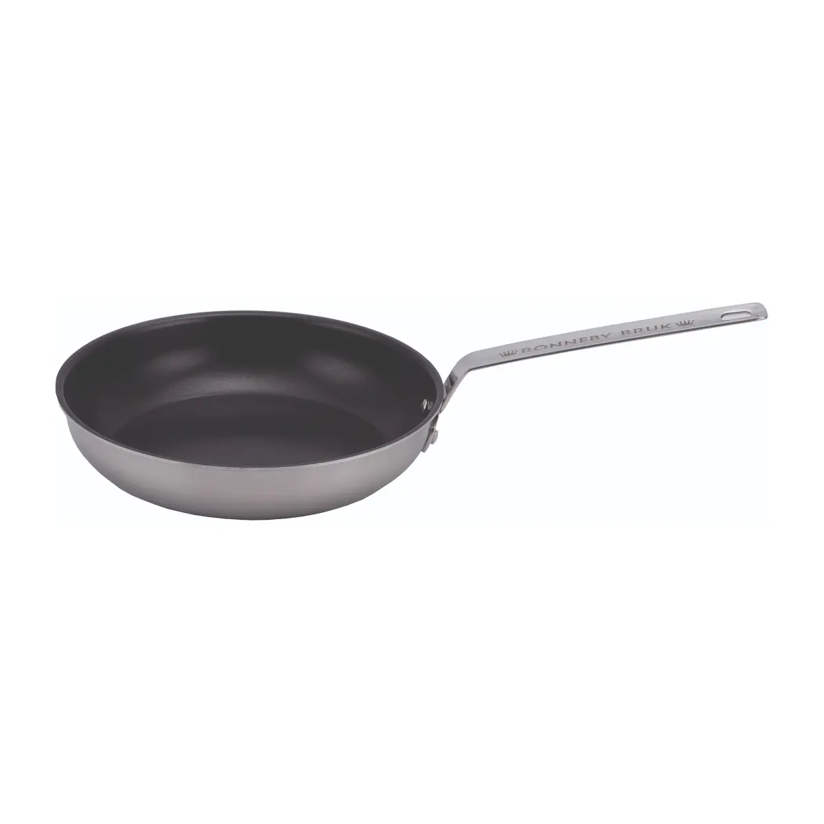 Inox stekepanne rustfri med keramisk non-stick-overflate, Ø 20 cm