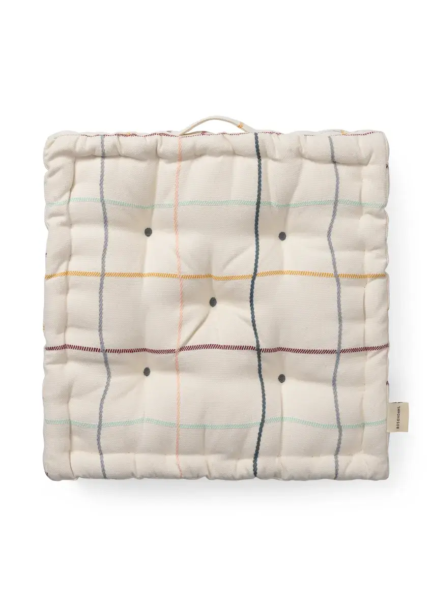Outdoor Check pute 40x40 cm, Beige