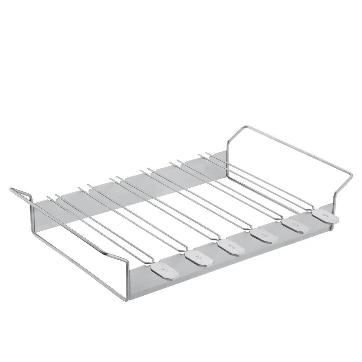 Grillspyd med holder 6 stk, Stål