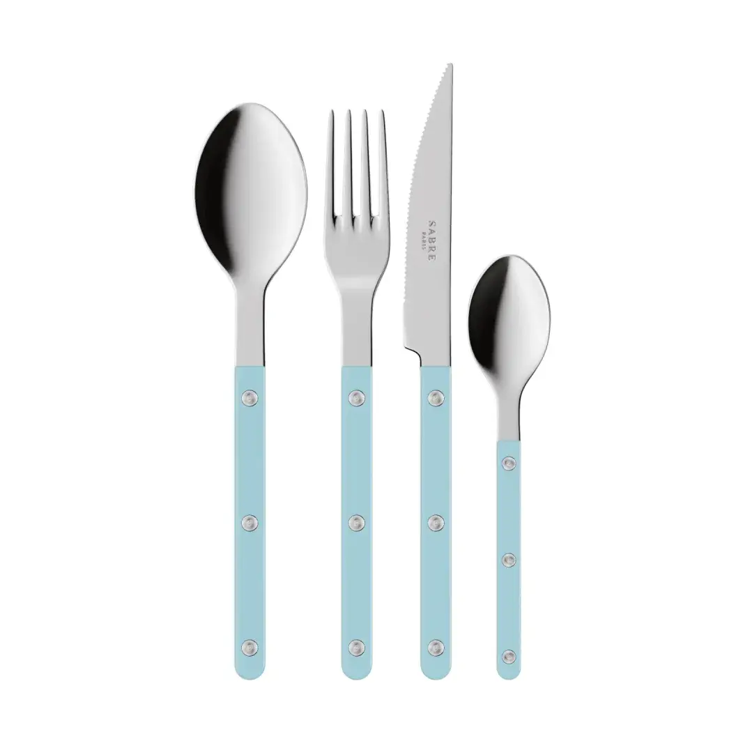 Bistrot solid bestikksett 4 deler, Pastel blue