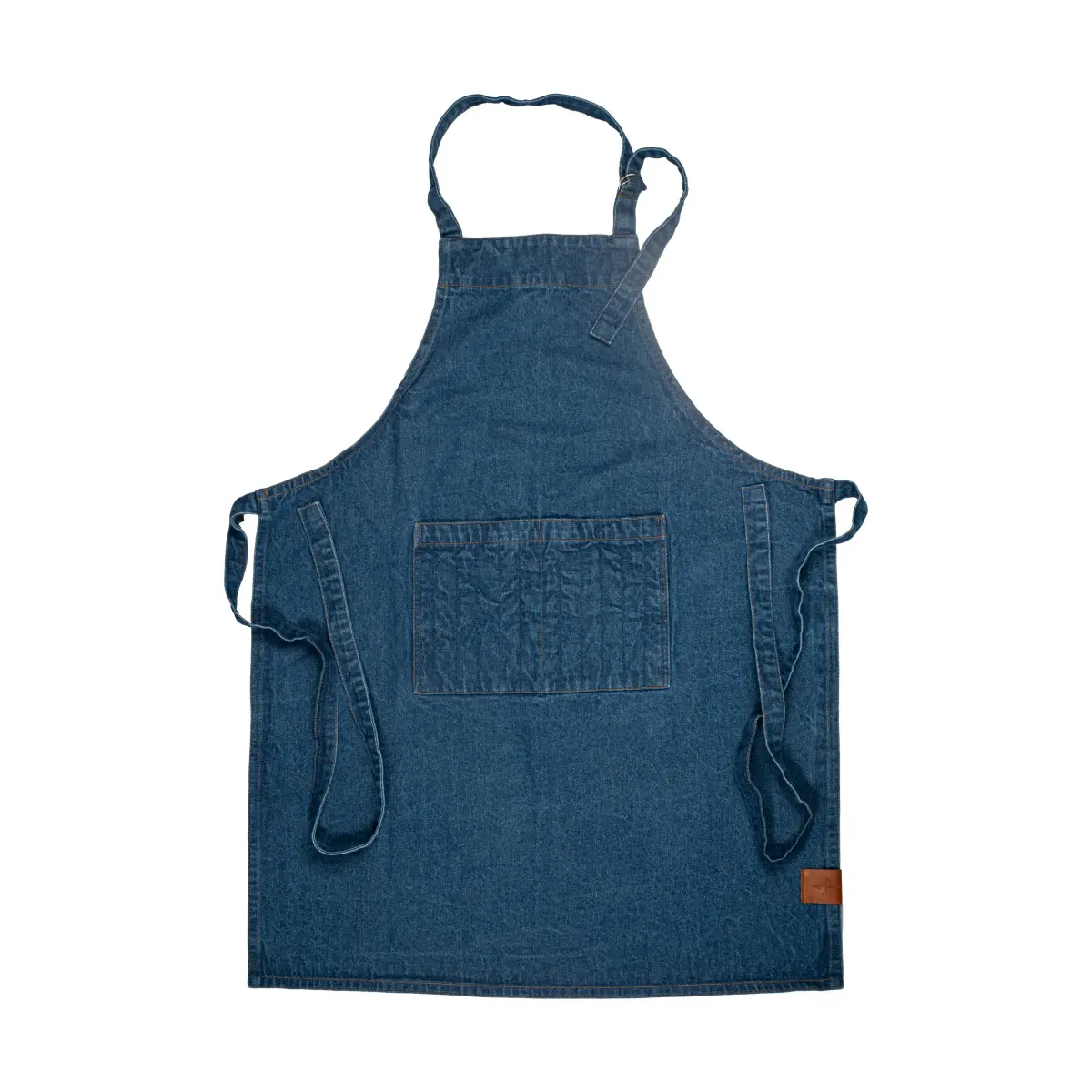 Aron denim forkle 70x90 cm, Blå