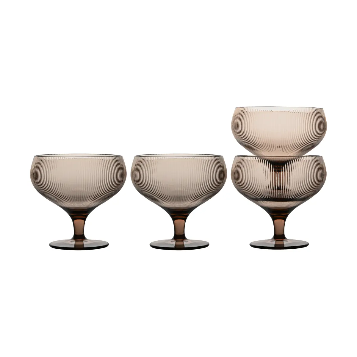 Billi champagneglass 30 cl 4‑pk, Brun