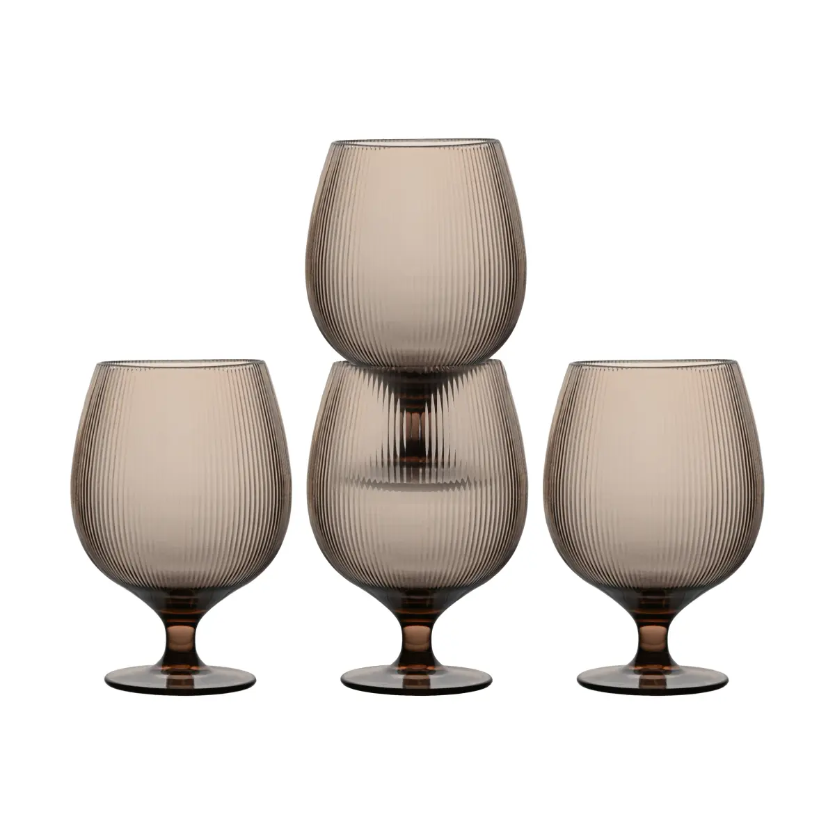 Billi ølglass 50 cl 4-pk, Brun