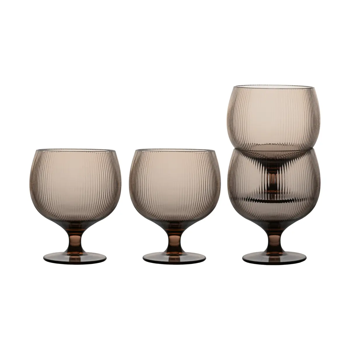 Billi vinglass 35 cl 4‑pk, Brun