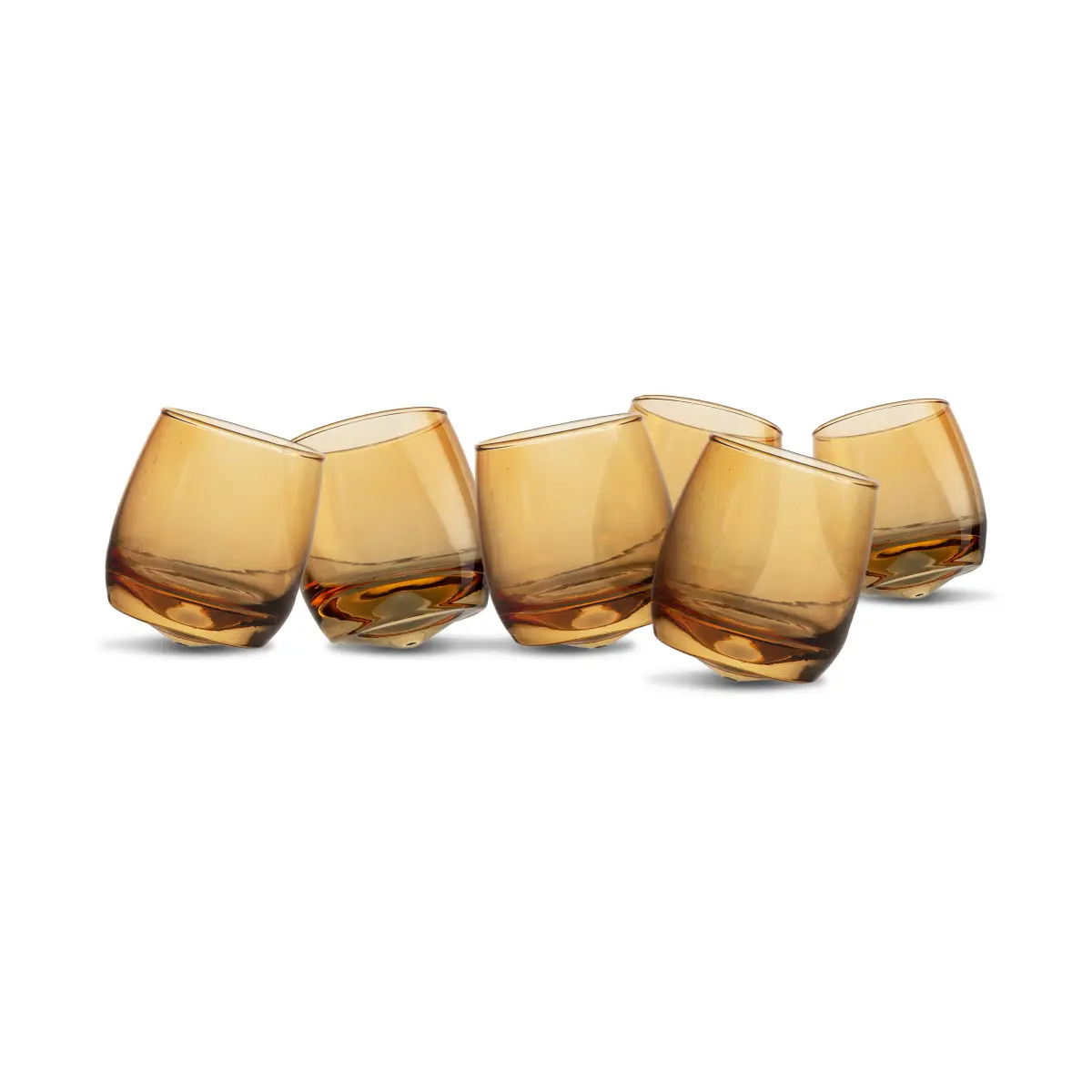 Sagaform tumblers med avrundet bunn 30 cl 6-pk, Amber