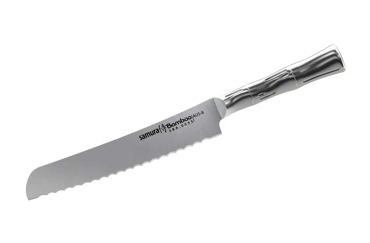 BAMBOO 20 cm Brødkniv, Rustfritt stål