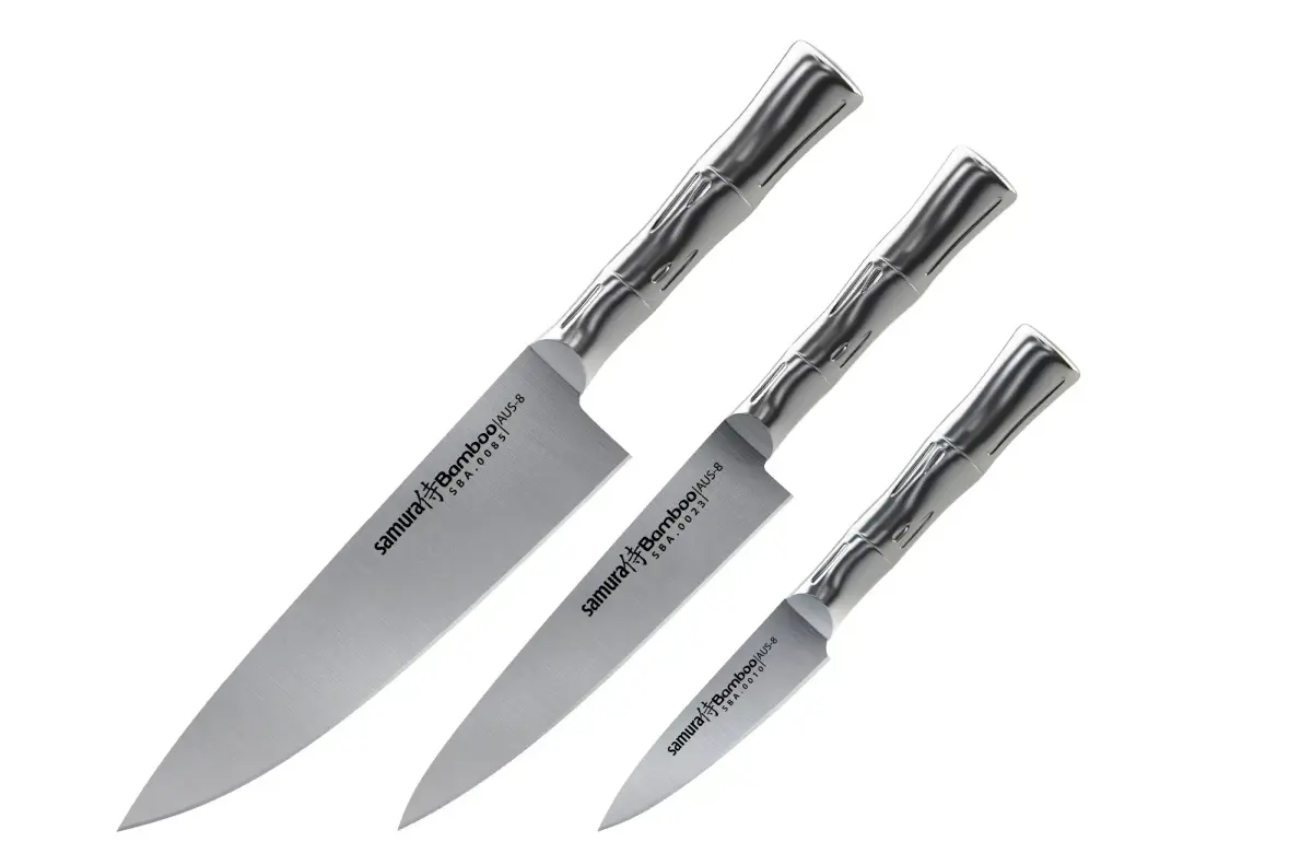 BAMBOO Chef's Essential Knivsett, Rustfritt stål