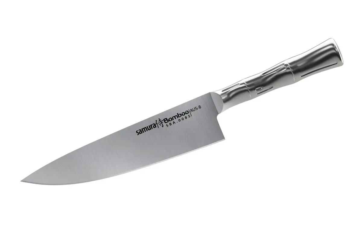 Bambus kokkekniv 20 cm, Rustfritt stål