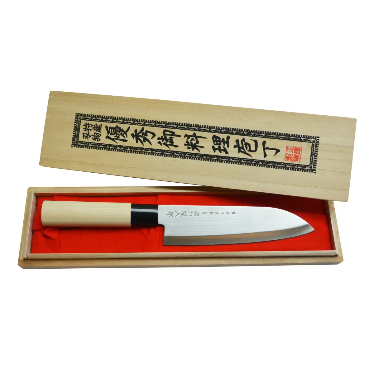 Satake Houcho kokkekniv i balsaboks, 17 cm