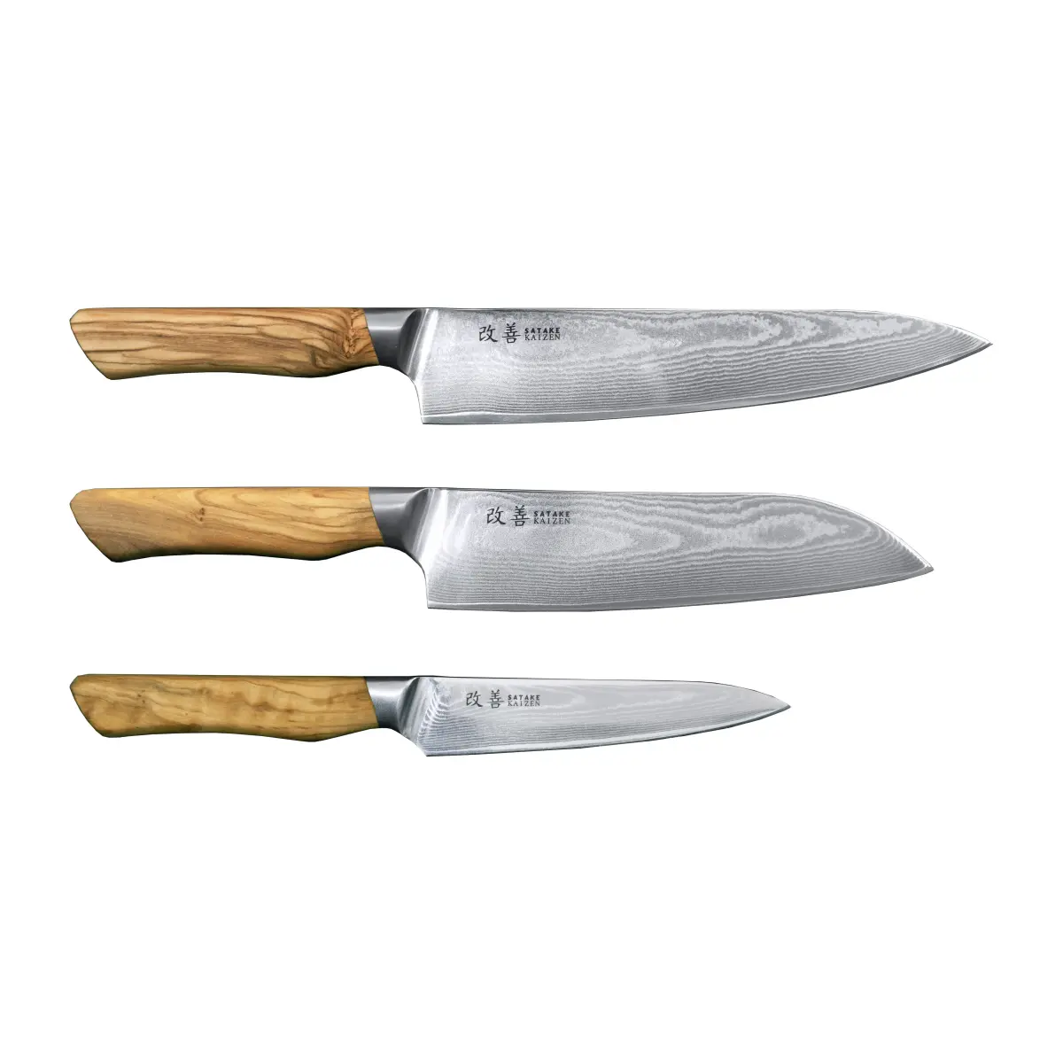 Satake Kaizen knivsett, 3 deler
