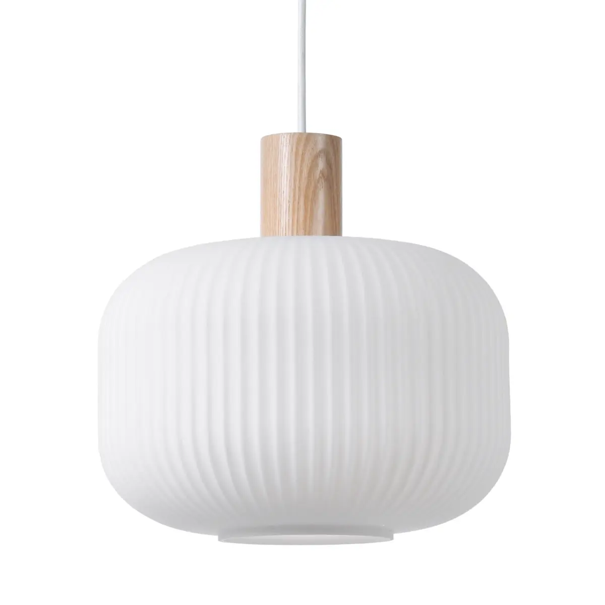 Fair taklampe Ø 30 cm, Frostat glass-ask