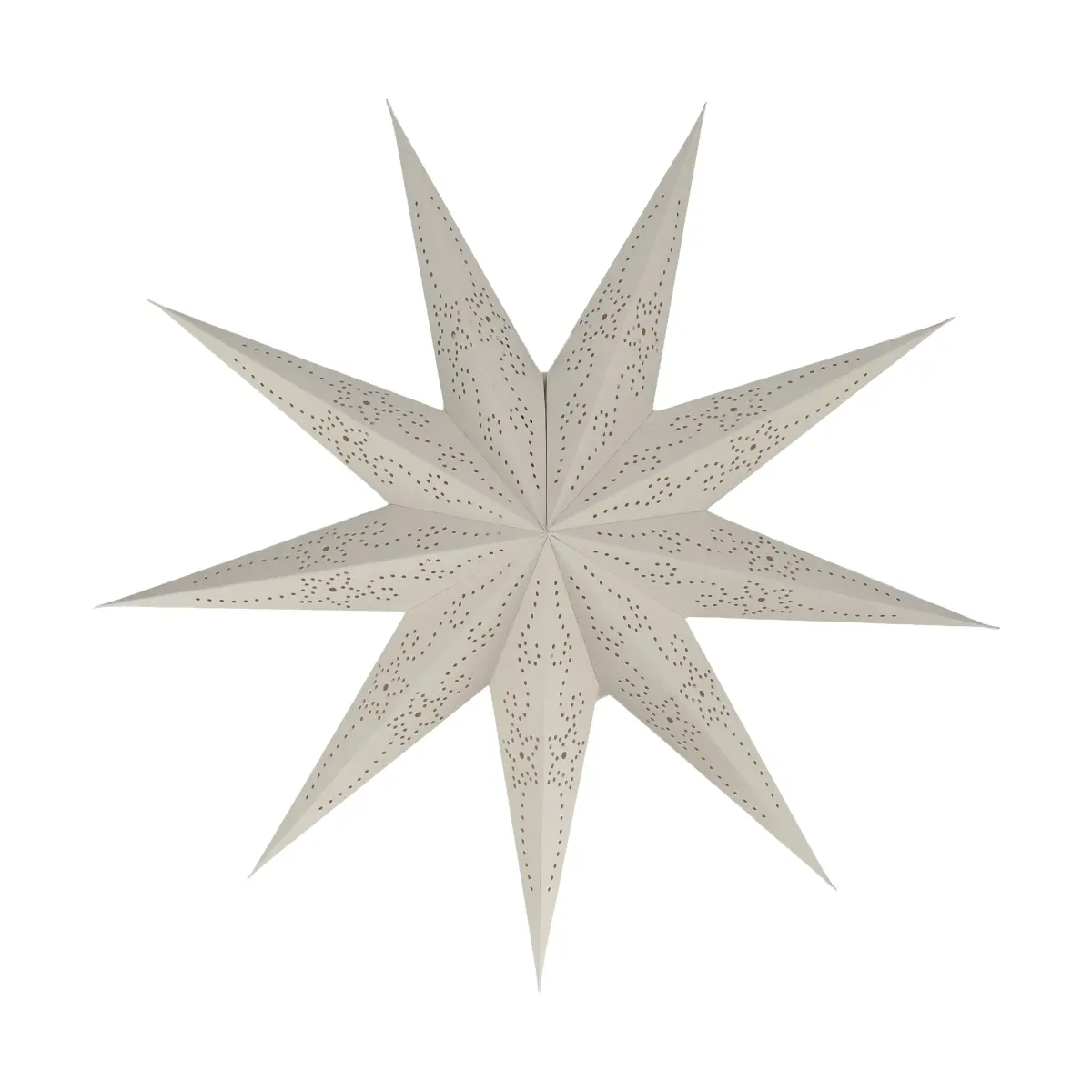 Folk adventsstjerne, Hvit, Ø60 cm