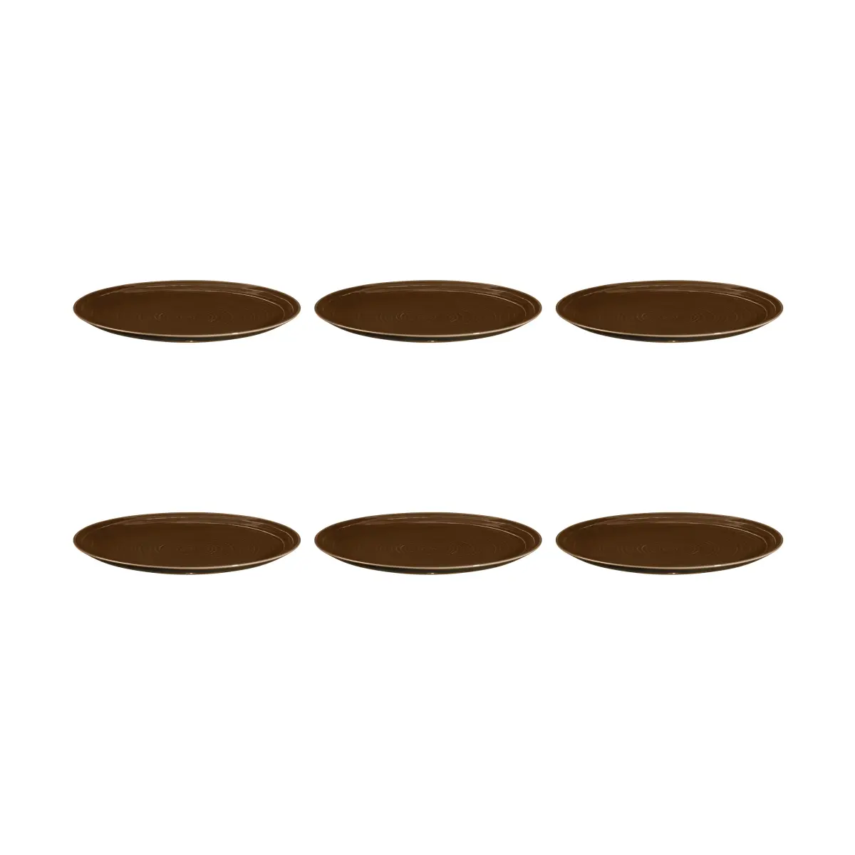 Terra tallerken Ø 27,8 cm 6-pakning, Earth Brown
