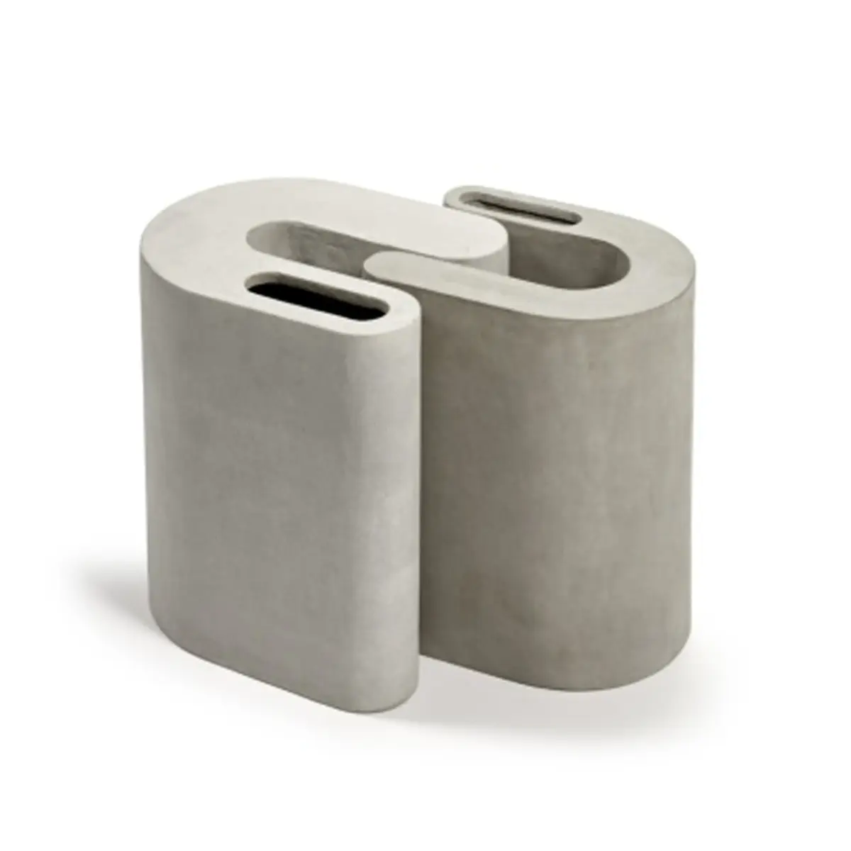Concrete pall/sidebord 37 cm, Grey