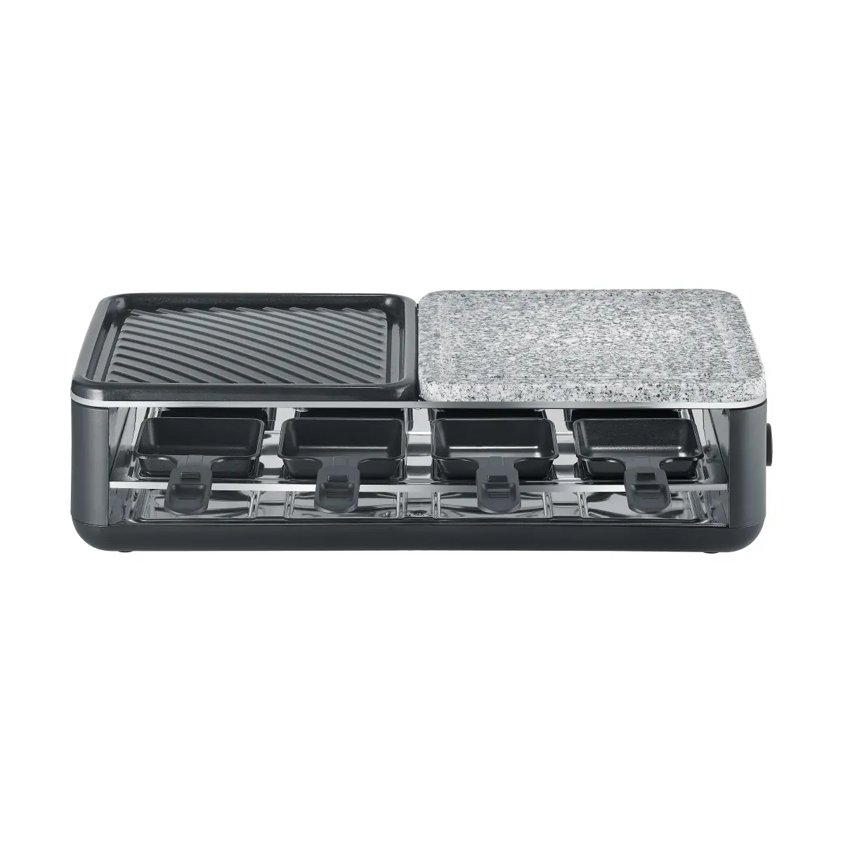 Black Line Raclette-grill og steinplate RG 2366, 16 deler