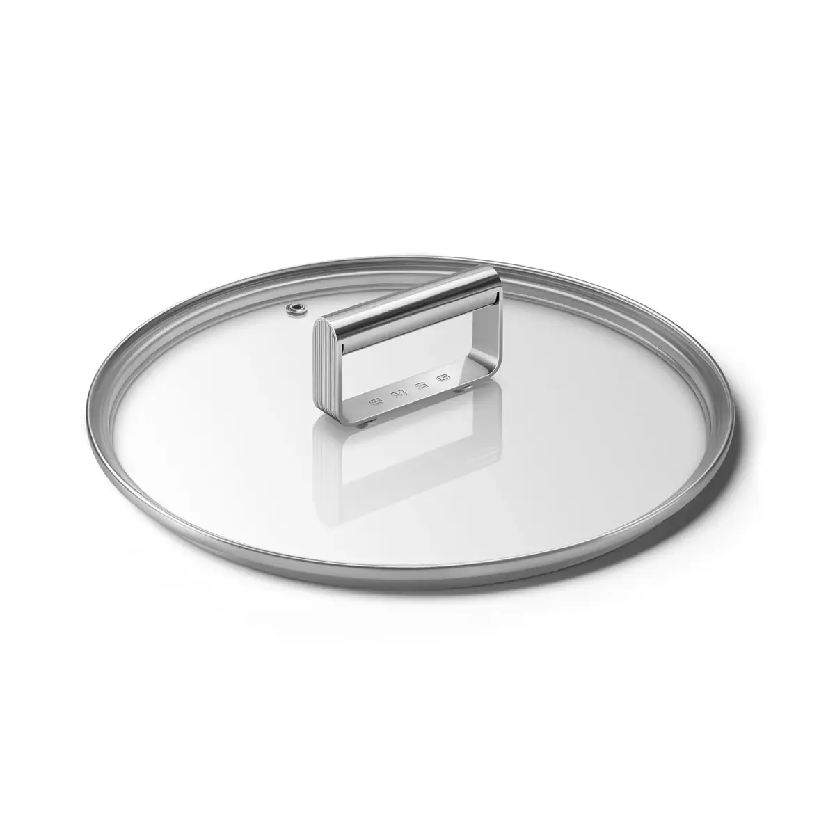 Smeg glasslokk silver, Ø24 cm