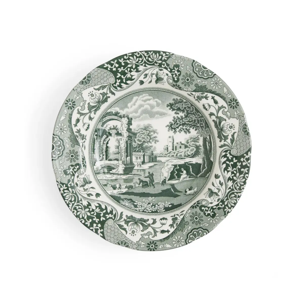 Heritage Green Italian dyp tallerken, Grønn, Ø23 cm
