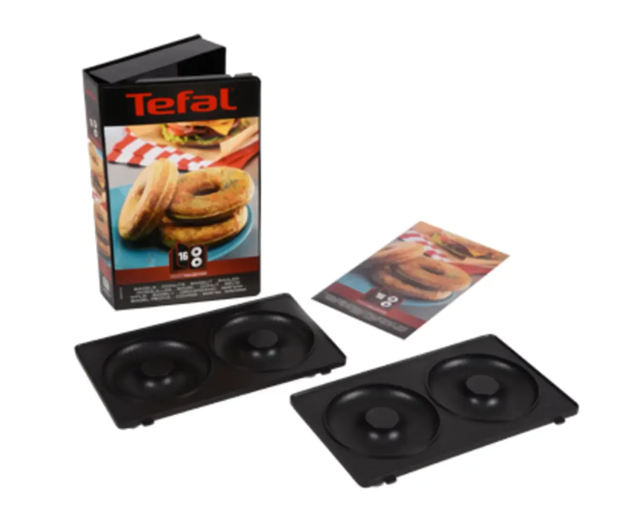 Snack Collection bagelplate til sandwichgrill, Svart