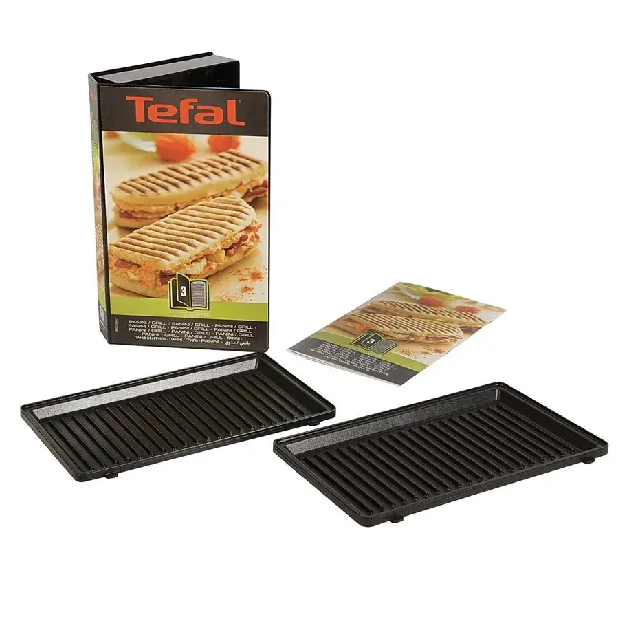 Snack Collection panini plate til sandwichgrill, Svart