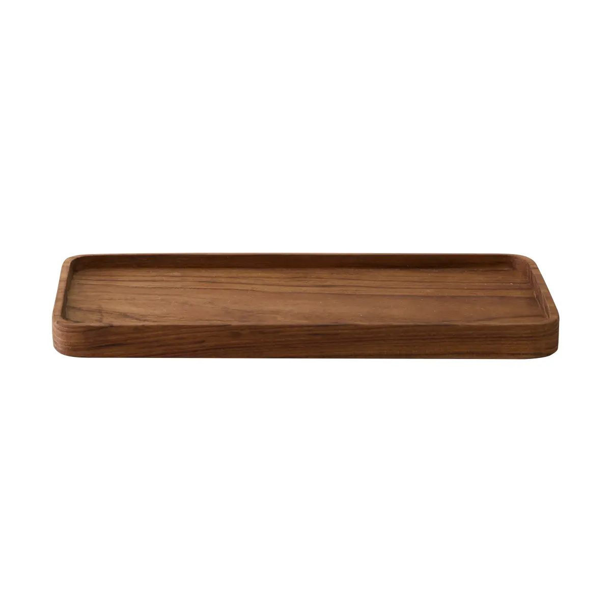 Teak serveringsbrett 12,5x27,5 cm, Brun